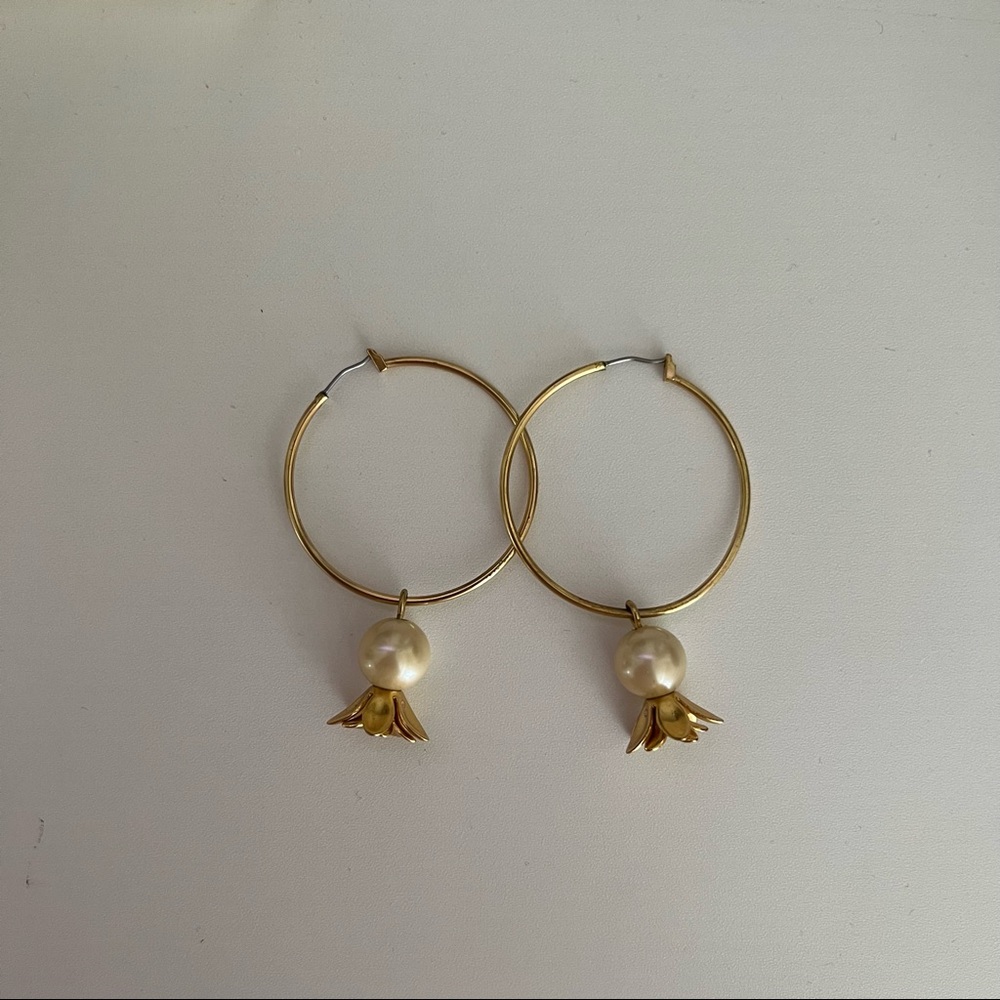 J. Crew Floral Pearl Earrings!